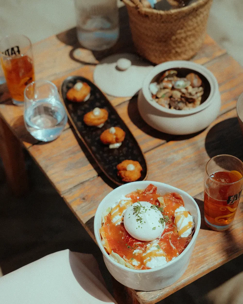 Menu restaurant O Pieds Nus 2025